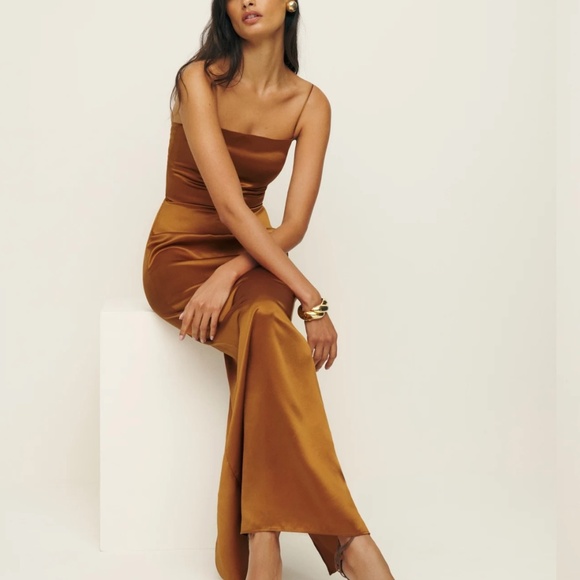 Reformation Frankie Silk Dress - Picture 5 of 9